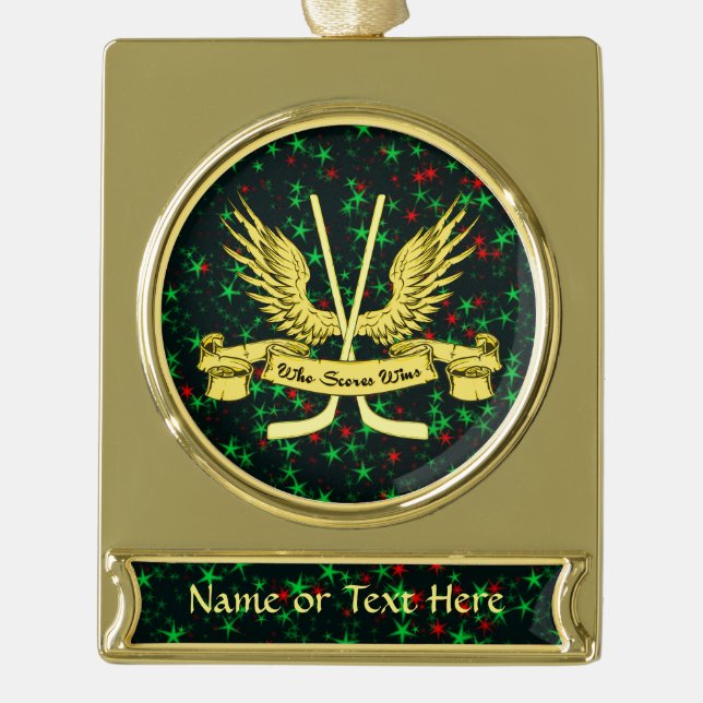 Hockey que clasifica gana adorno de feriado Person (Anverso)