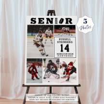 Hockey Senior Night 5 Photo Collage