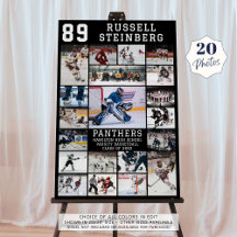 Hockey Senior Night Graduation 20 Photo Collage