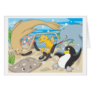 Hockey subacuático por los animales