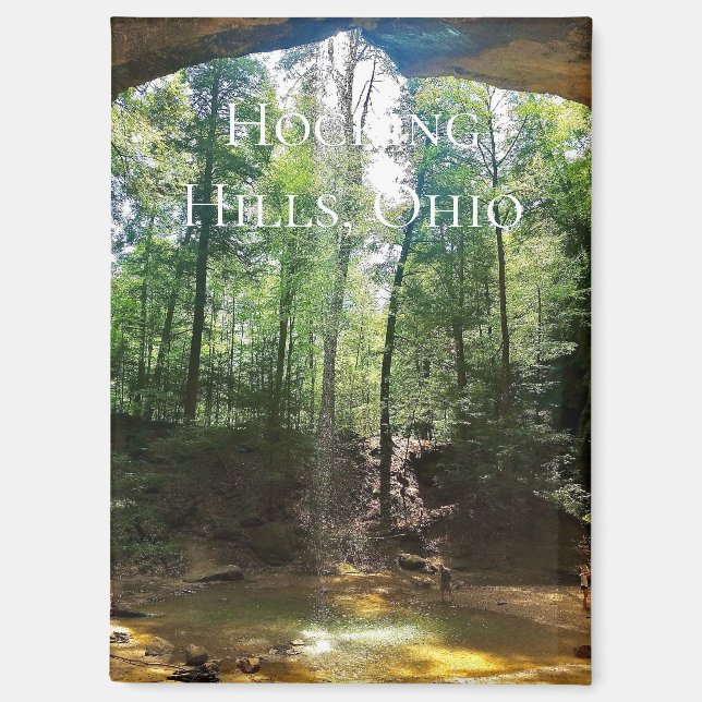Hocking Hills Ohio Imán (Anverso)