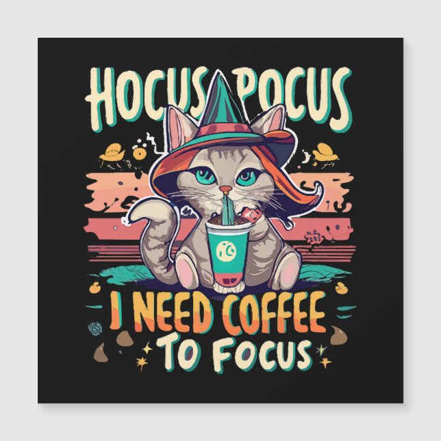 Hocus Focus - Necesito café para concentrarme (Anverso)