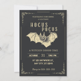 Hocus Pocus Halloween Party Invitación