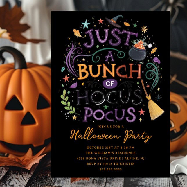 Hocus Pocus Halloween Party Invitación (Subido por el creador)
