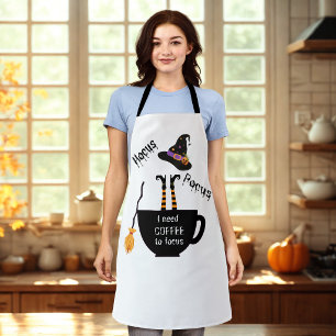 Hocus Pocus Necesito Café para Enfocar Delantal de
