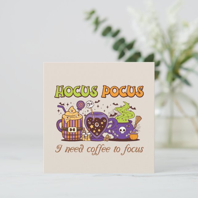 Hocus Pocus - Necesito Café Para Enfocarme (Anverso de pie)