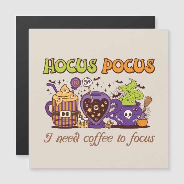 Hocus Pocus - Necesito Café Para Enfocarme (Anverso/Reverso)