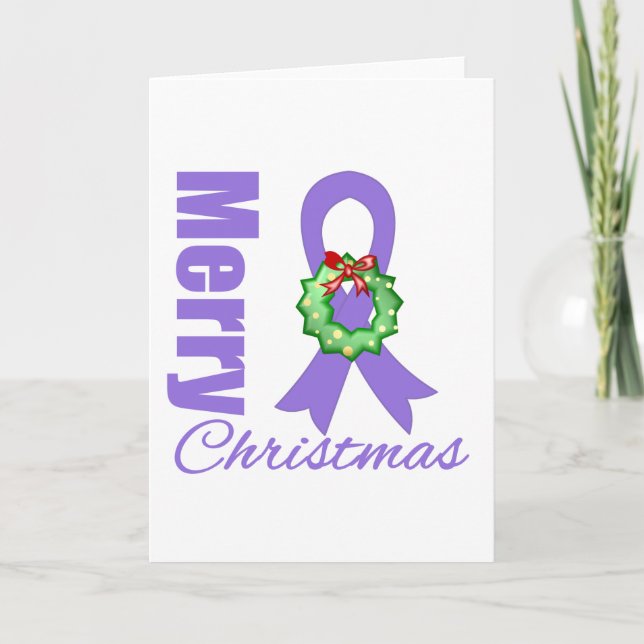 Hodgkins Lymphoma Awareness Merry Cinta de Navidad (Anverso)
