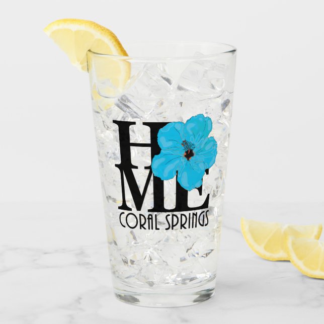 Hogar Coral Springs Blue Hibiscus (Anverso (hielo))