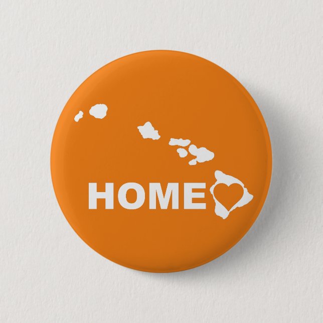 Hogar De Hawái Lejos Del Pin De Insignia De Botón  (Anverso)