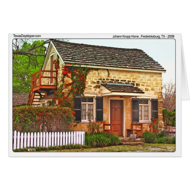 Hogar de Juan Knopp, Fredericksburg, TX (Anverso (Horizontal))