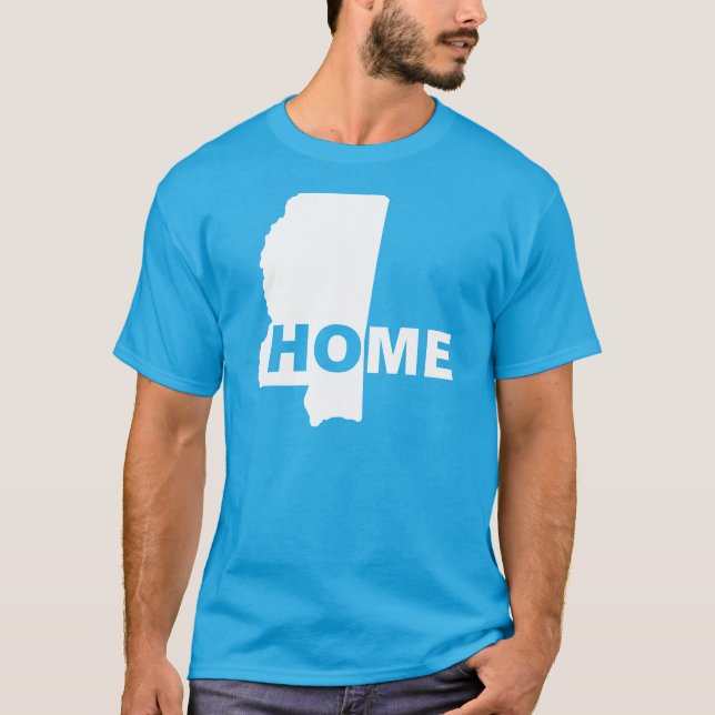 Hogar de Mississippi lejos de camisetas de la (Anverso)