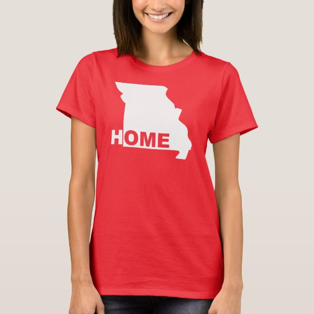 Hogar de Missouri lejos de camisetas de la (Anverso)