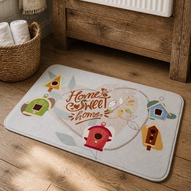 Hogar de Pájaros Hogar Dulce Hogar Alfombra de Bañ (Subido por el creador)