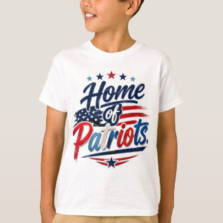 Hogar de Patriotas. Camiseta de Orgullo Americano 