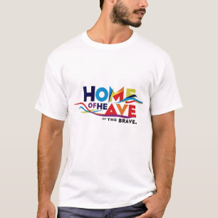 "Hogar de valientes - Camiseta Patriótica"