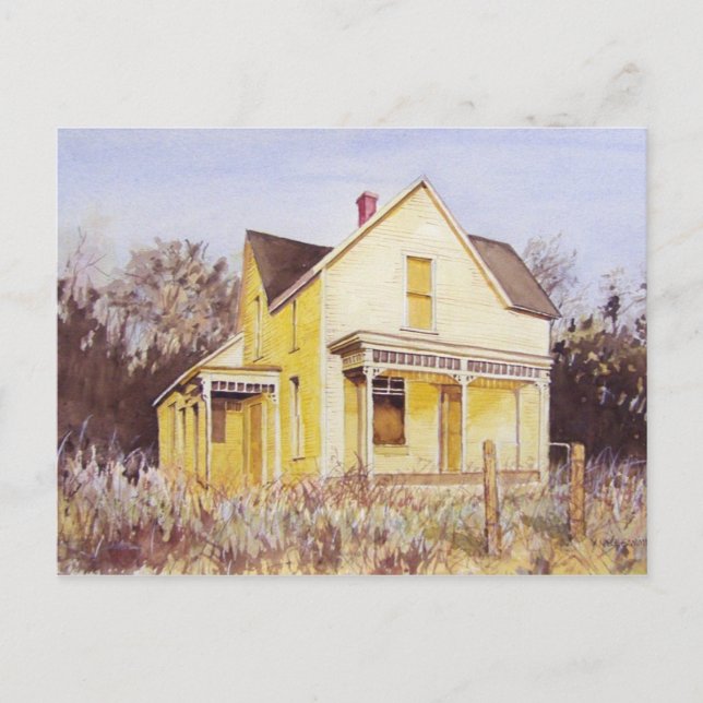 Hogar de verano amarillo - postal (Anverso)