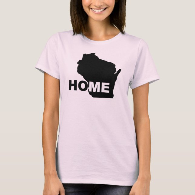 Hogar de Wisconsin lejos de camisetas de la (Anverso)