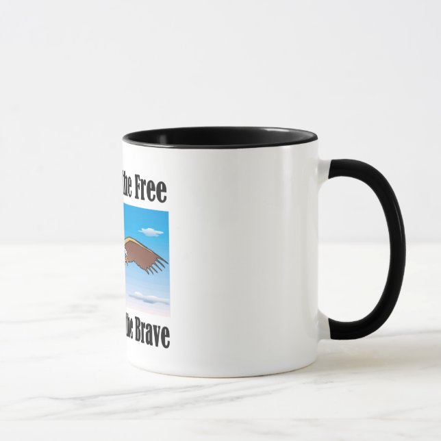 Hogar del libre debido a la taza valiente (Derecha)