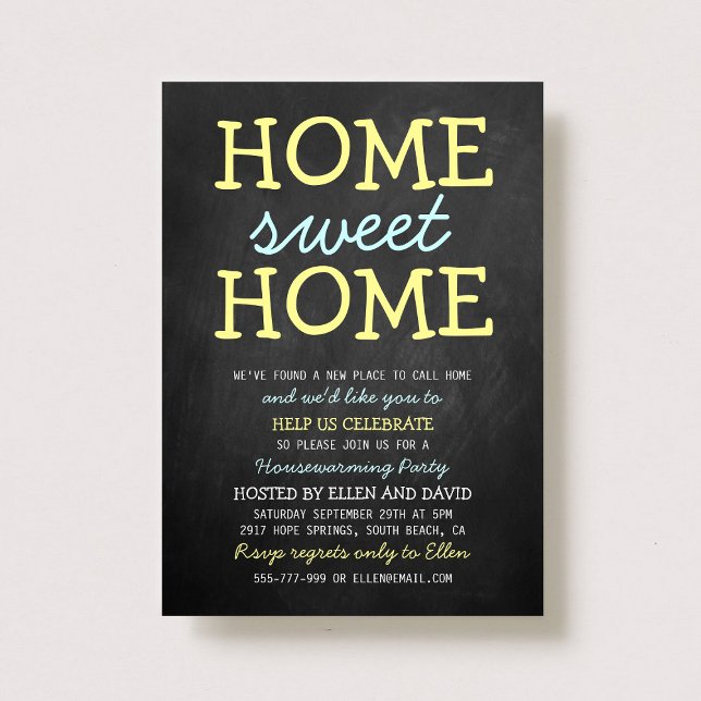 Hogar dulce dulce hogar Invitaciones para el calen (Subido por el creador)