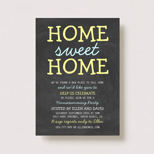 Hogar dulce dulce hogar Invitaciones para el calen (Subido por el creador)