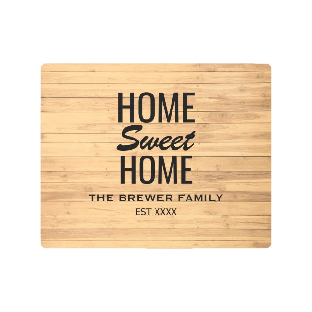 Hogar dulce hogar arte Metalizado (Anverso)