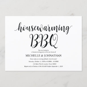 Hogar dulce Hogar Calentador BBQ tarjetas de invit