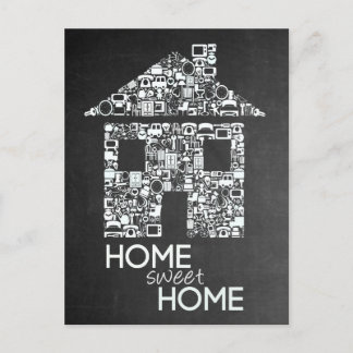 Hogar Dulce Hogar Nueva Tarjeta de Nota de Marcado