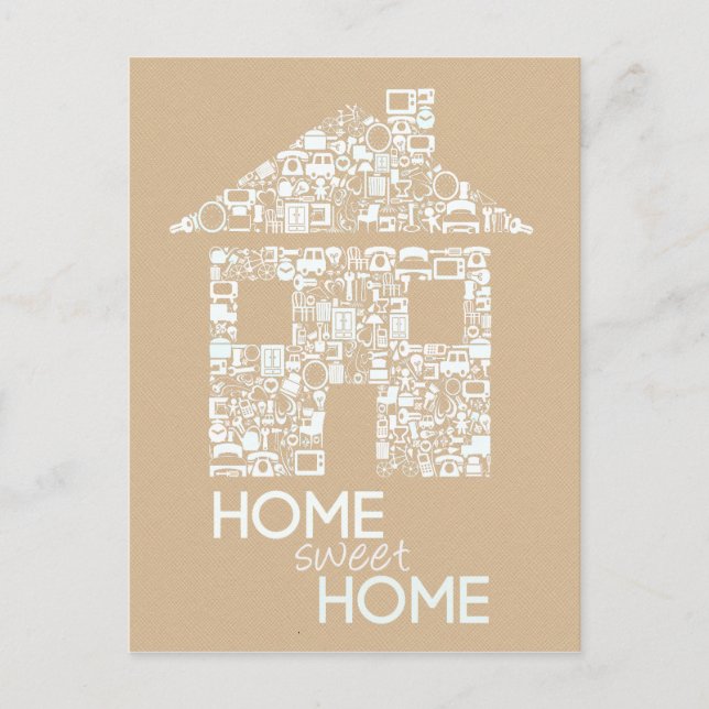 Hogar Dulce Hogar Tarjeta Postal de Nueva Direcció (Anverso)