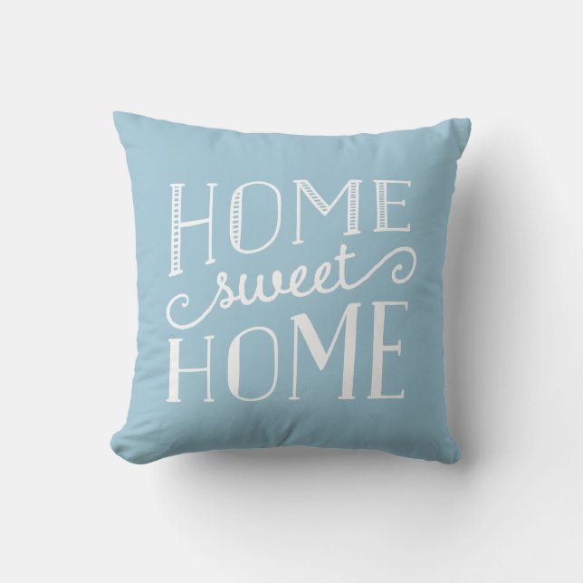 Hogar Dulce Hogar Tiras Tipográficas Almohada Acen (Anverso)