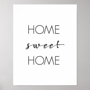 Hogar dulce, impresión de arte en pared, Poster de