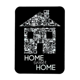 Hogar dulce Novedad Hogar Imán de Frigorífico Flex