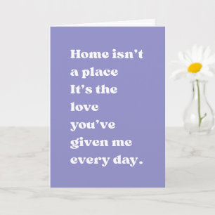 Hogar es Amor Tarjeta de Mamá Sentida