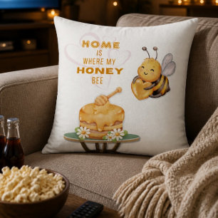 Hogar es Donde Está Mi Almohada Abeja Mielera