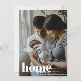 Hogar moderno para tarjeta de Navidades de fotos d
