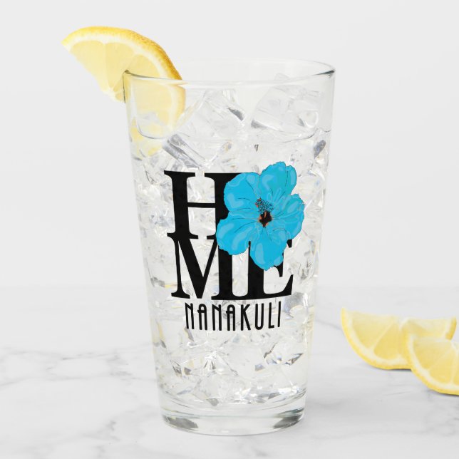HOGAR Nanakuli Hawaii Azul Hibiscus (Anverso (hielo))