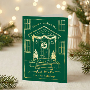 Hogar para las fiestas Realtor Navidad Oro