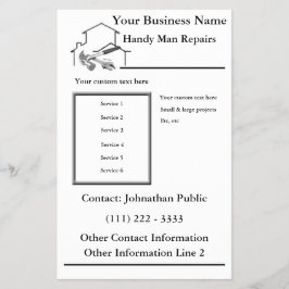 Hogar Reparación Handy Man Flyer