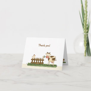 Hogar Sweet Farm Folded Gracias notas