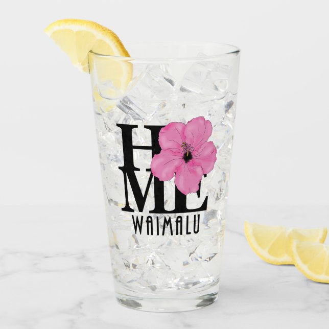 HOGAR Waimalu Hawaii Rosa Hibiscus (Anverso (hielo))