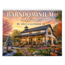 Hogares Barndominium Calendario 2027 | País Rústic