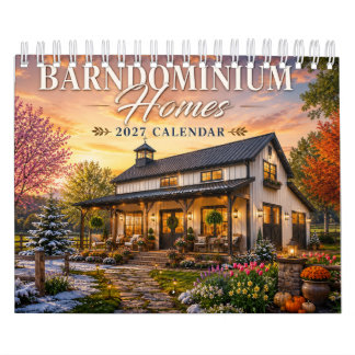 Hogares Barndominium Calendario 2027 | País Rústic
