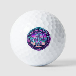 Hogares de la Isla de Kharg Irán Pelotas de Golf