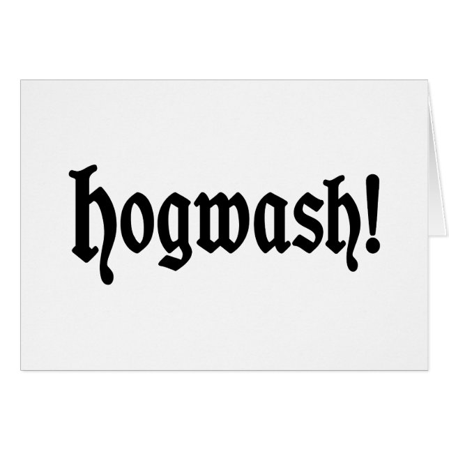 ¡Hogwash! Tarjeta (Anverso (Horizontal))