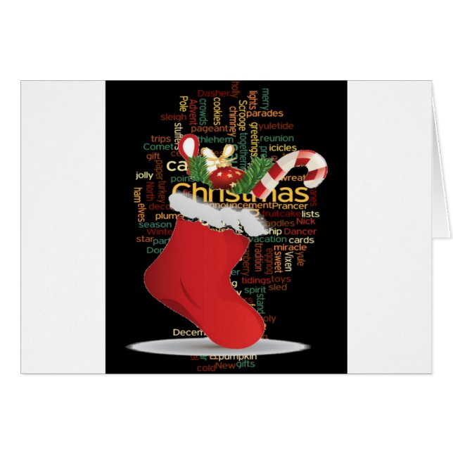 ¡HoHoHo! Feliz regalo de Navidad y un feliz año nu (Anverso (Horizontal))