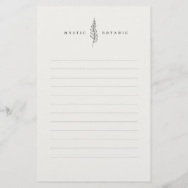 Hoja Botánica Natural I Papel de Papelería Moderna