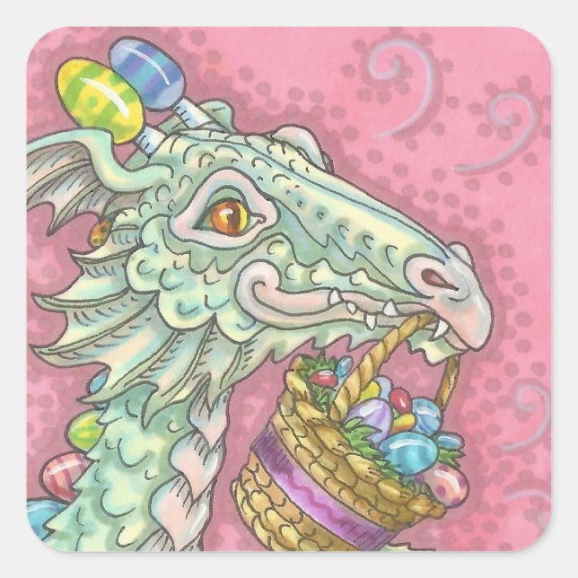Hoja cuadrada de PEGATINAS de la FANTASÍA del HUEV (Anverso)