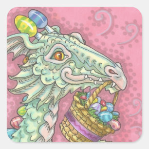 Hoja cuadrada de PEGATINAS de la FANTASÍA del HUEV