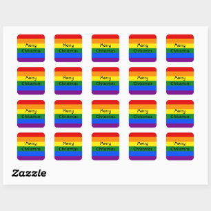 hoja de 20 pegatinas arcoiris