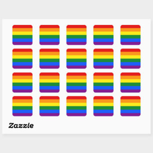 hoja de 20 pegatinas arcoiris